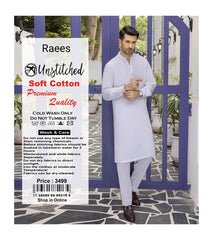 Premium Fine Quality Soft Cotton Fabric-PURE WHITE