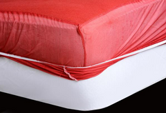 Water Proof Mattress Protector | Terry Fabric - Maroon