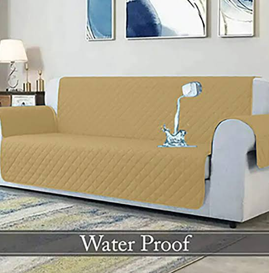 Water proof Cotton Quilted Sofa cover - Skin