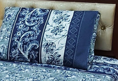 Crystal Cotton Single Bed Sheet- Blue Waters
